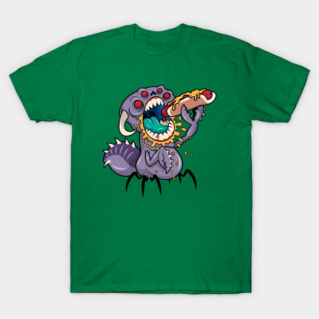 Om Nom Alien Bug T-Shirt by JenniferSmith